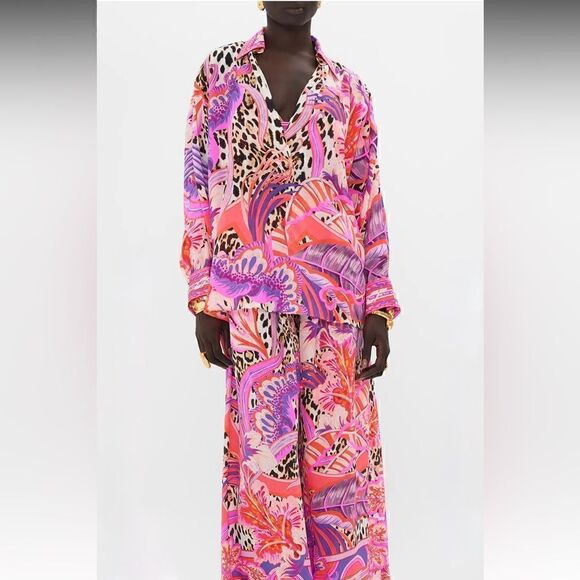 NWT Camilla Wing Collar Blouse Viola Vintage - Picture 5 of 13